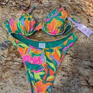 Wild Fable Tropical Floral Bikini Set
